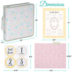 Smart Start Binders inside pockets for easy access to documents and keepsakes during busy days.