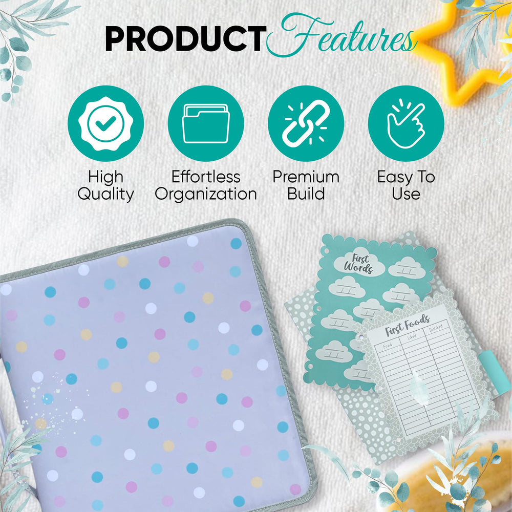 Smart Start Binders birth statistics section preserves key data with clear labeling.