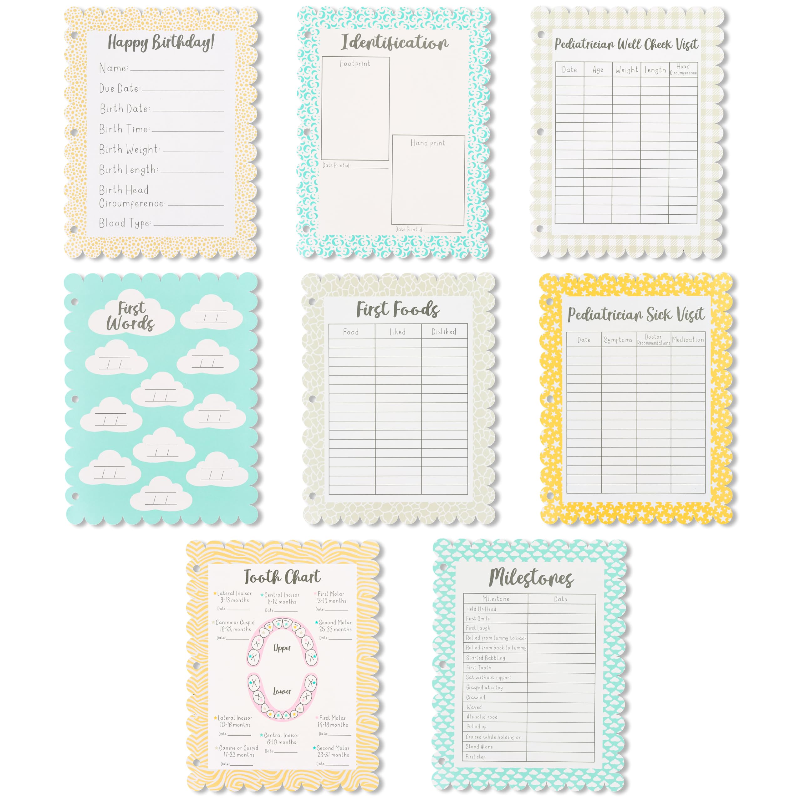 Smart Start Binders milestone stickers help create a personalized baby album of milestones.