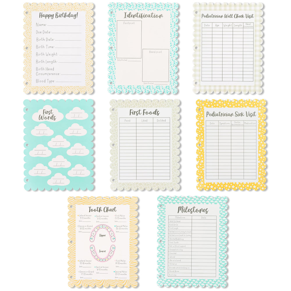 Smart Start Binders milestone stickers help create a personalized baby album of milestones.