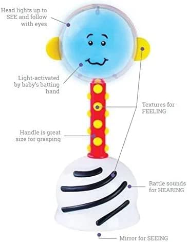 SmartNoggin Baby's First Book 44 Sounds provides language-rich listening interactions.