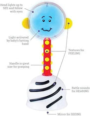 SmartNoggin Baby's First Book 44 Sounds provides language-rich listening interactions.