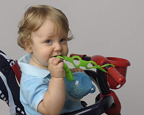 SMAutoLife highchair buckle secure clips image emphasizes hands-free convenience.