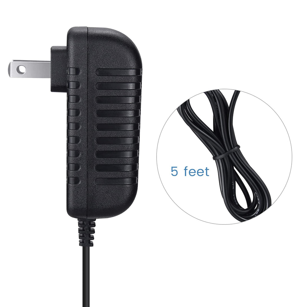 Smays 6V AC adapter cord close-up highlighting smart protection features and durable build.