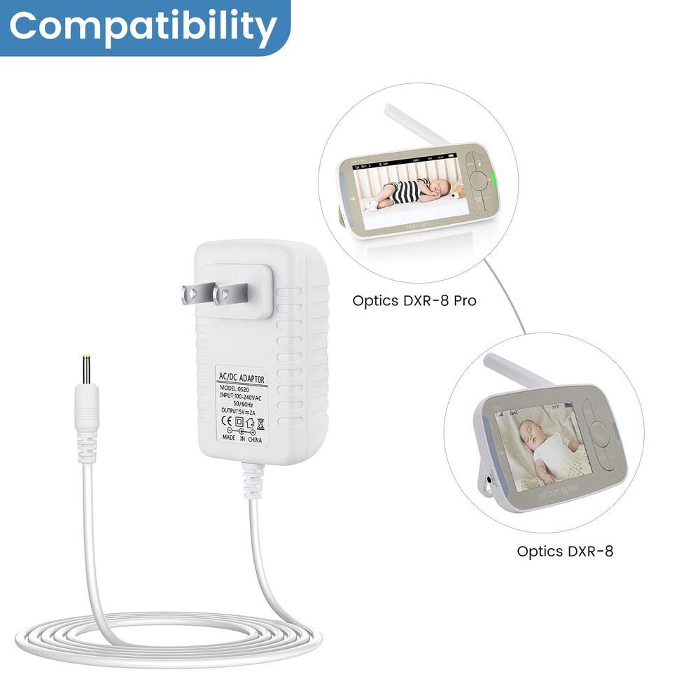 Smays 5-foot cord charger enables flexible placement in a nursery.