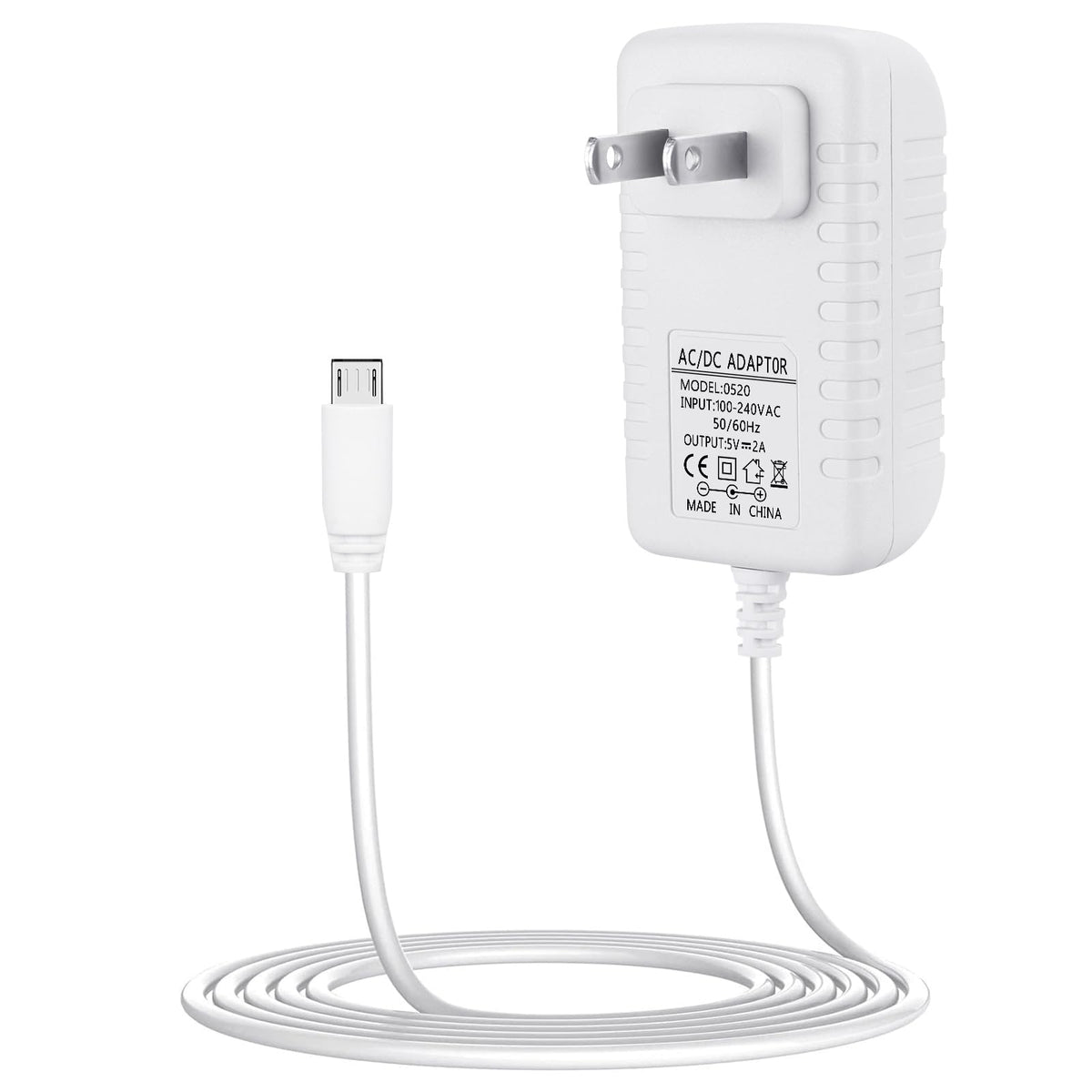Smays charger replacement for Owlet baby monitor with flexible 6 ft cord for uninterrupted monitoring.
