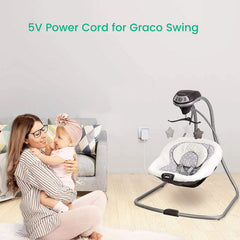 Smays charger delivering 5V 2A for Graco swings