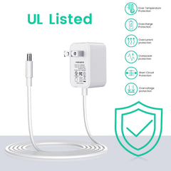 Smays wall plug adapter for Graco swings, safe power with wide-voltage input