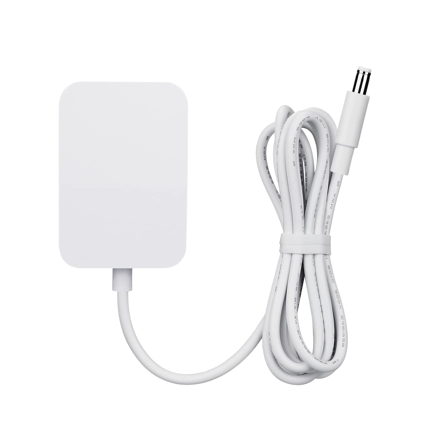 Smays white DC barrel connector cable for Graco swing, reliable connection