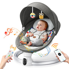 Smelluck baby swing app control demonstrates convenient Bluetooth operation