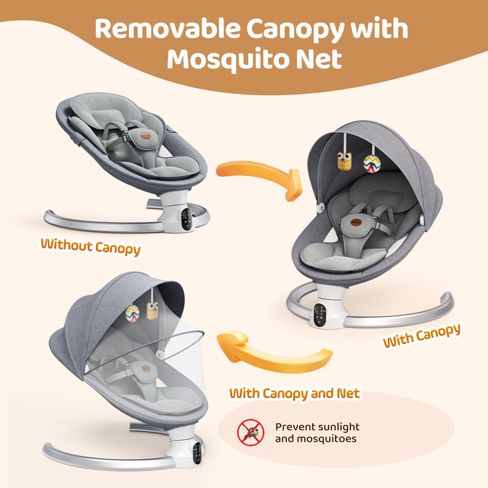 Smelluck baby swing portable for indoor and outdoor use