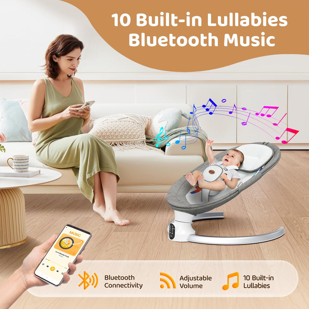Smelluck baby swing remote control for easy soothing on the go