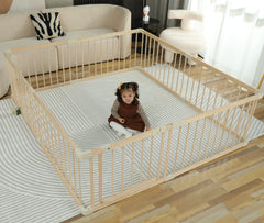 Smilebaby Conababy gate door playpen demonstrates easy caregiver access