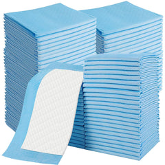 Smilixin disposable changing pad blue 13x18, pack ready for travel and quick changes.