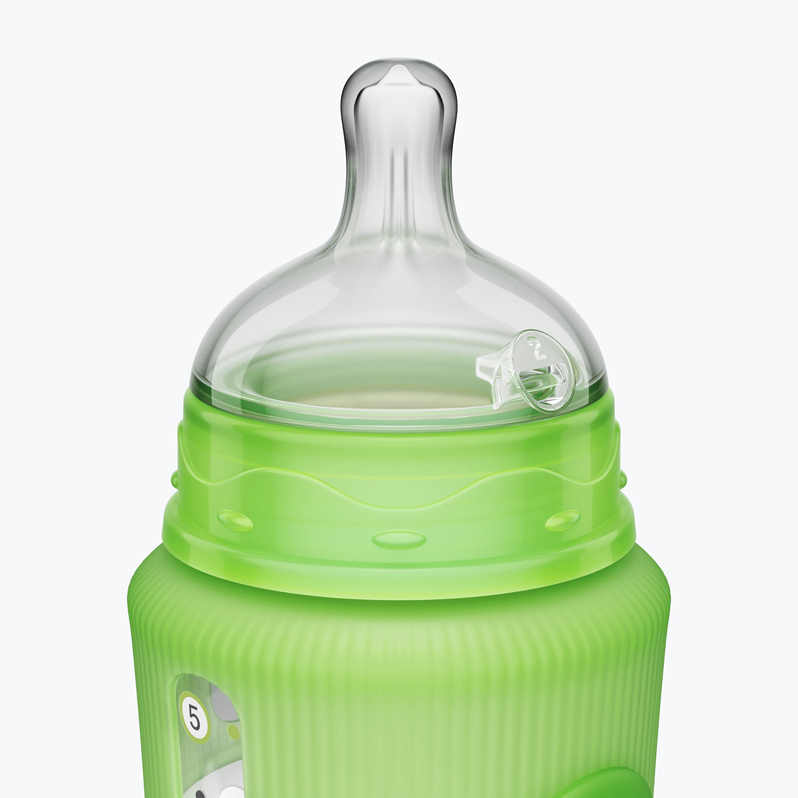 Smilo bottle being used during feeding shows gentle mealtime
