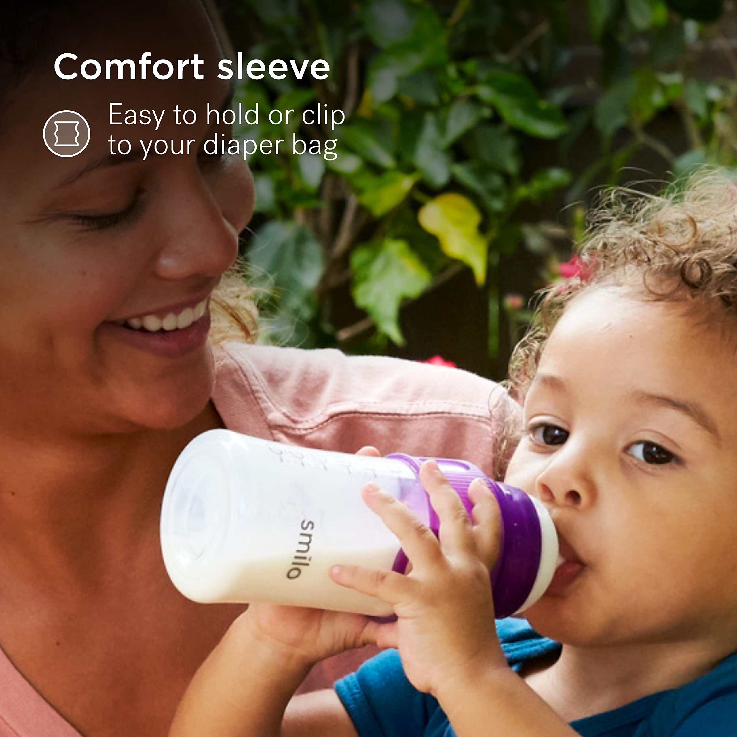 Smilo bottle design grows with baby by adding nipple sizes