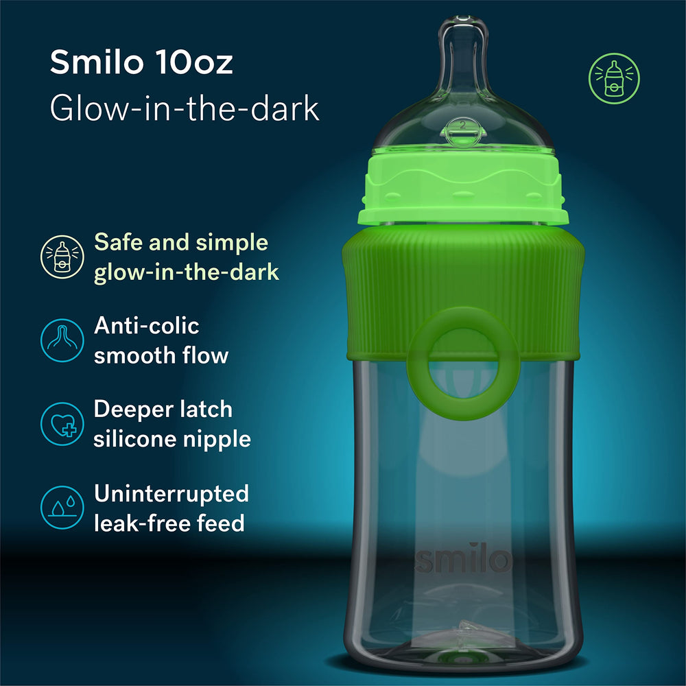 Smilo 3-pack baby bottles for ongoing daily use