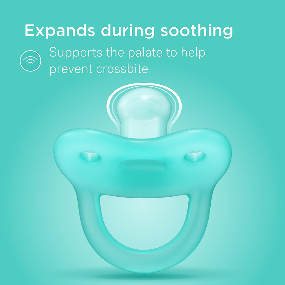 Smilo BPA-free medical-grade silicone pacifier ensures safe soothing.