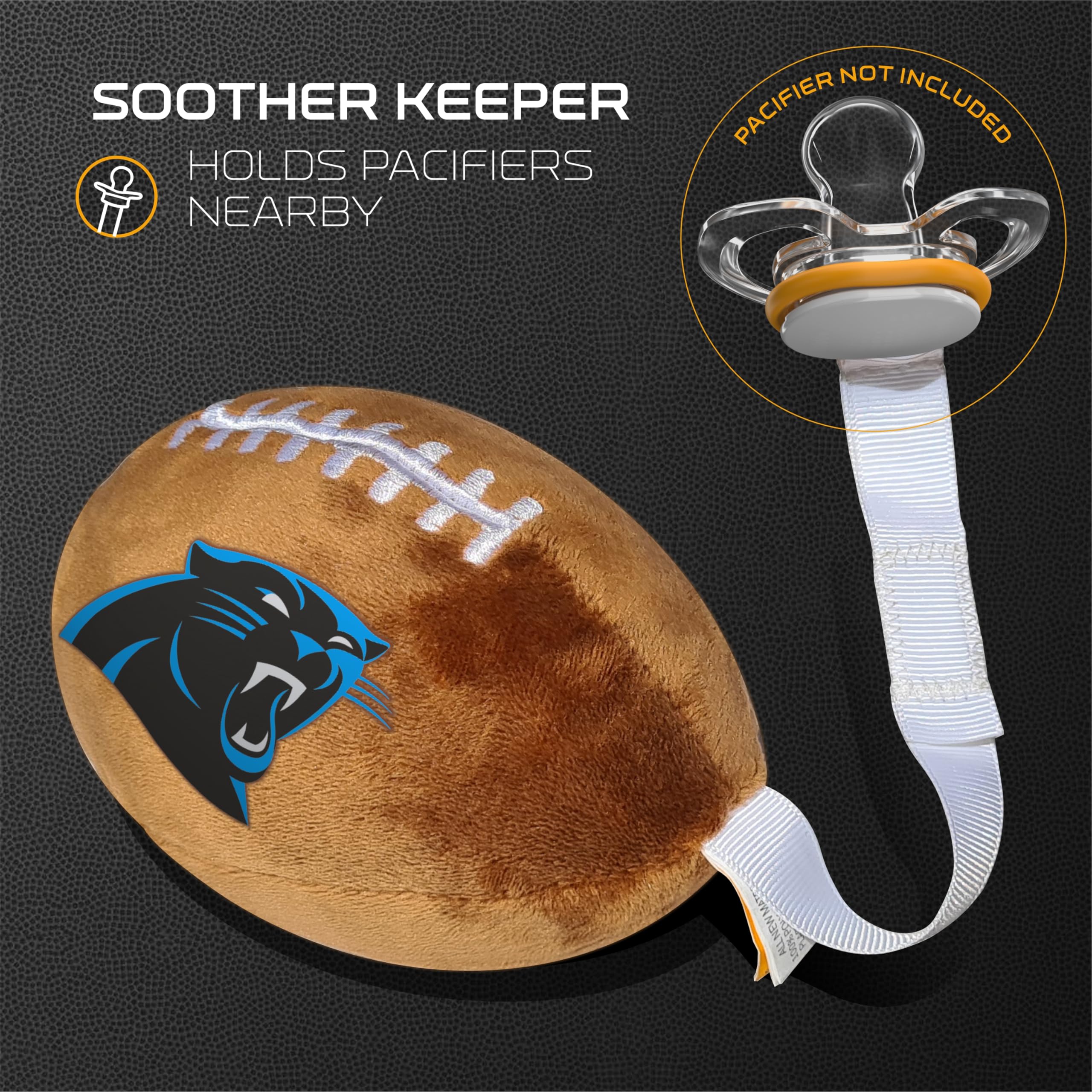 Smilo plush football toy with holder provides comforting playtime and sleep aid
