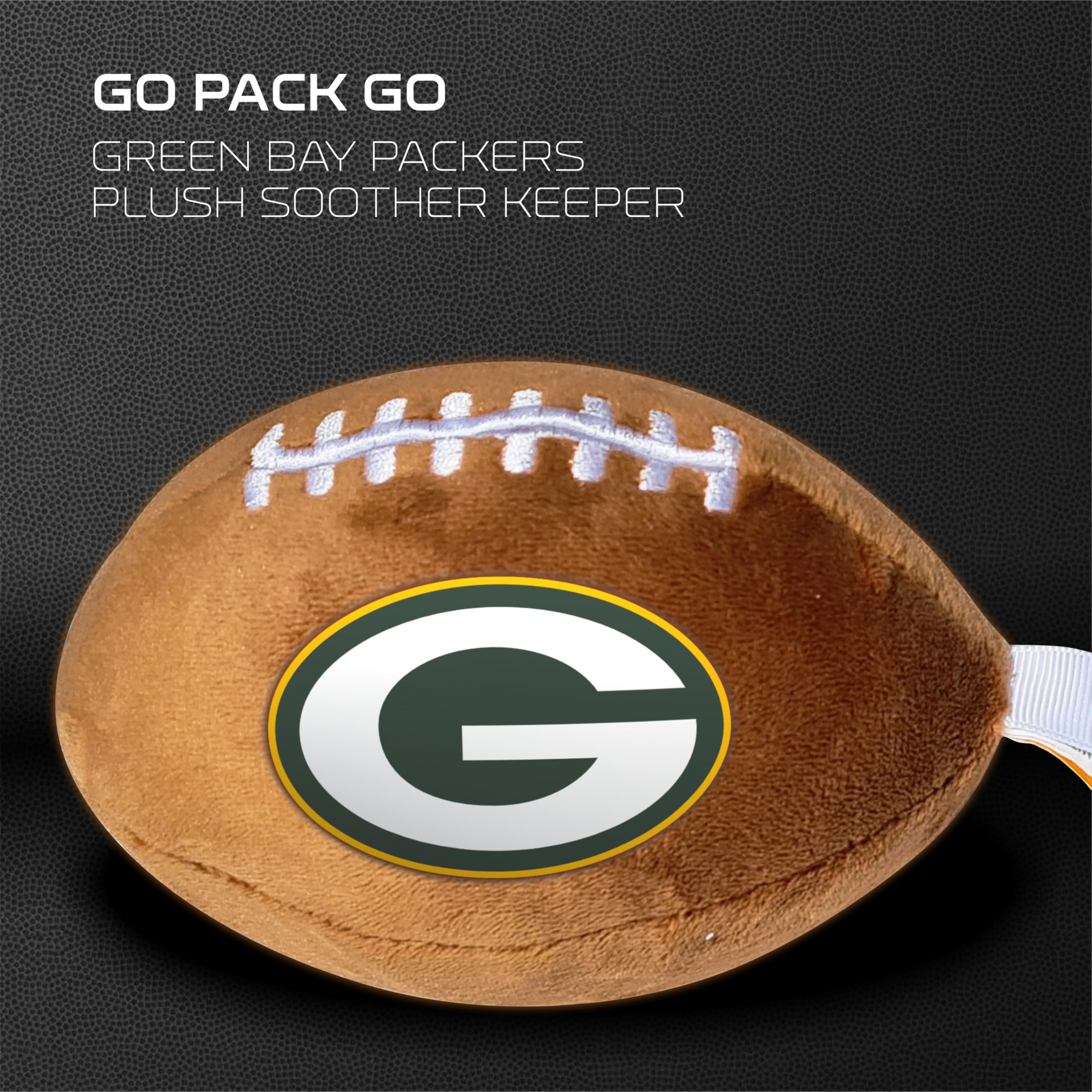 Smilo Green Bay Packers plush attachment loop, versatile for strollers and car seats during outings