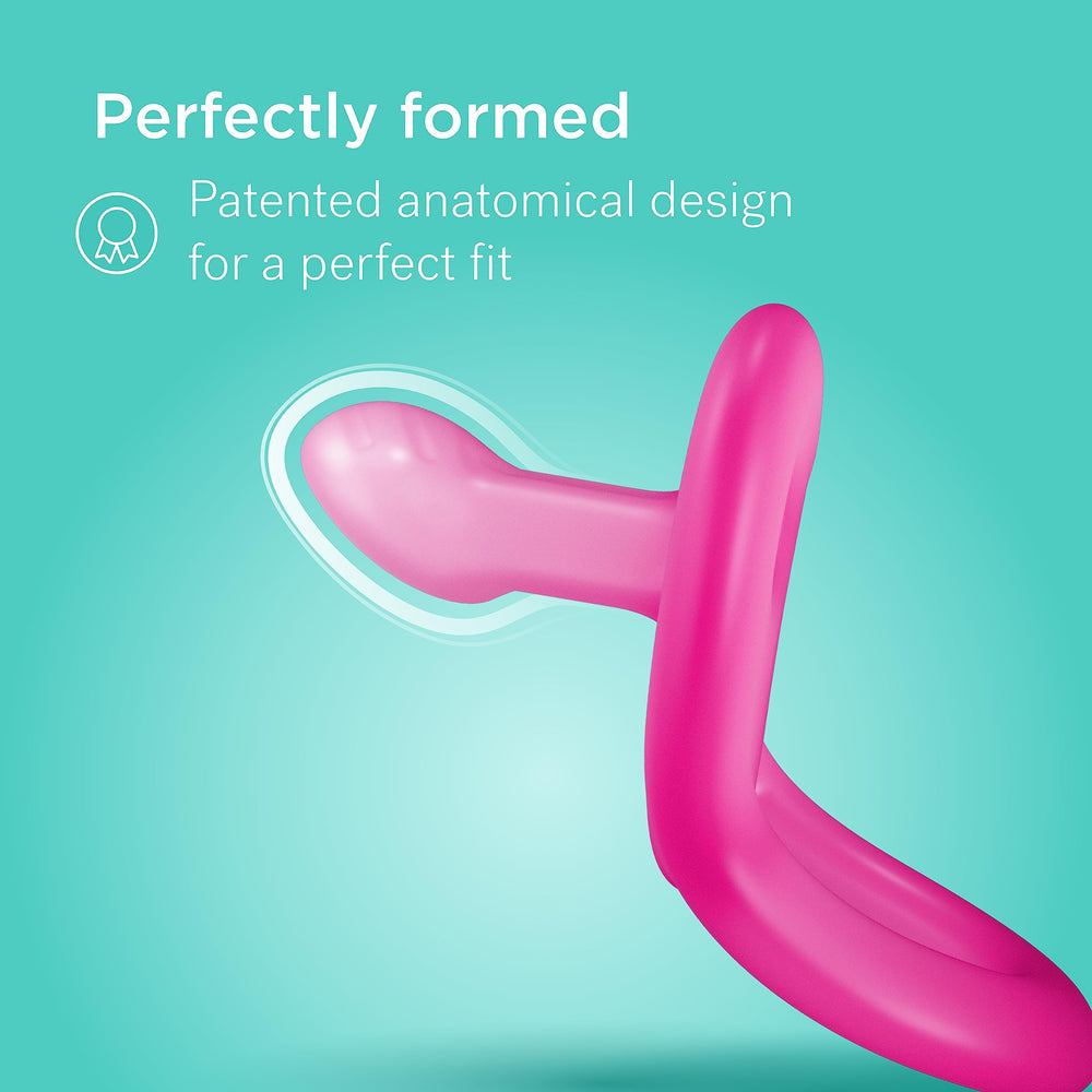 Smilo dishwasher-safe pacifier for easy cleaning routine.