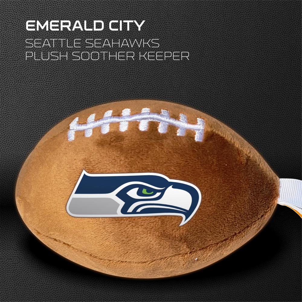 Smilo Seattle Seahawks BPA-free silicone ring ensures safe, easy pacifier attachment