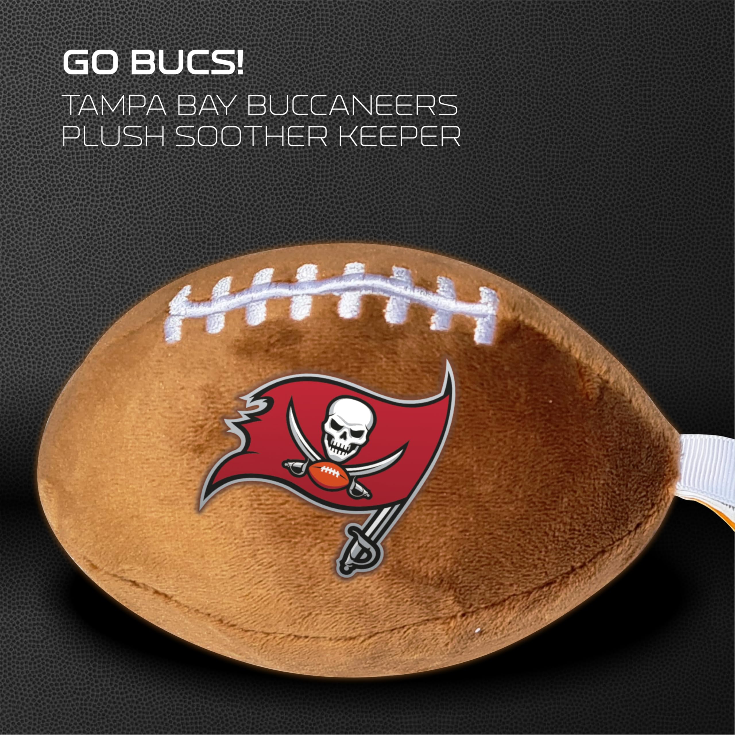Smilo plush football companion in hand illustrating comforting use for baby