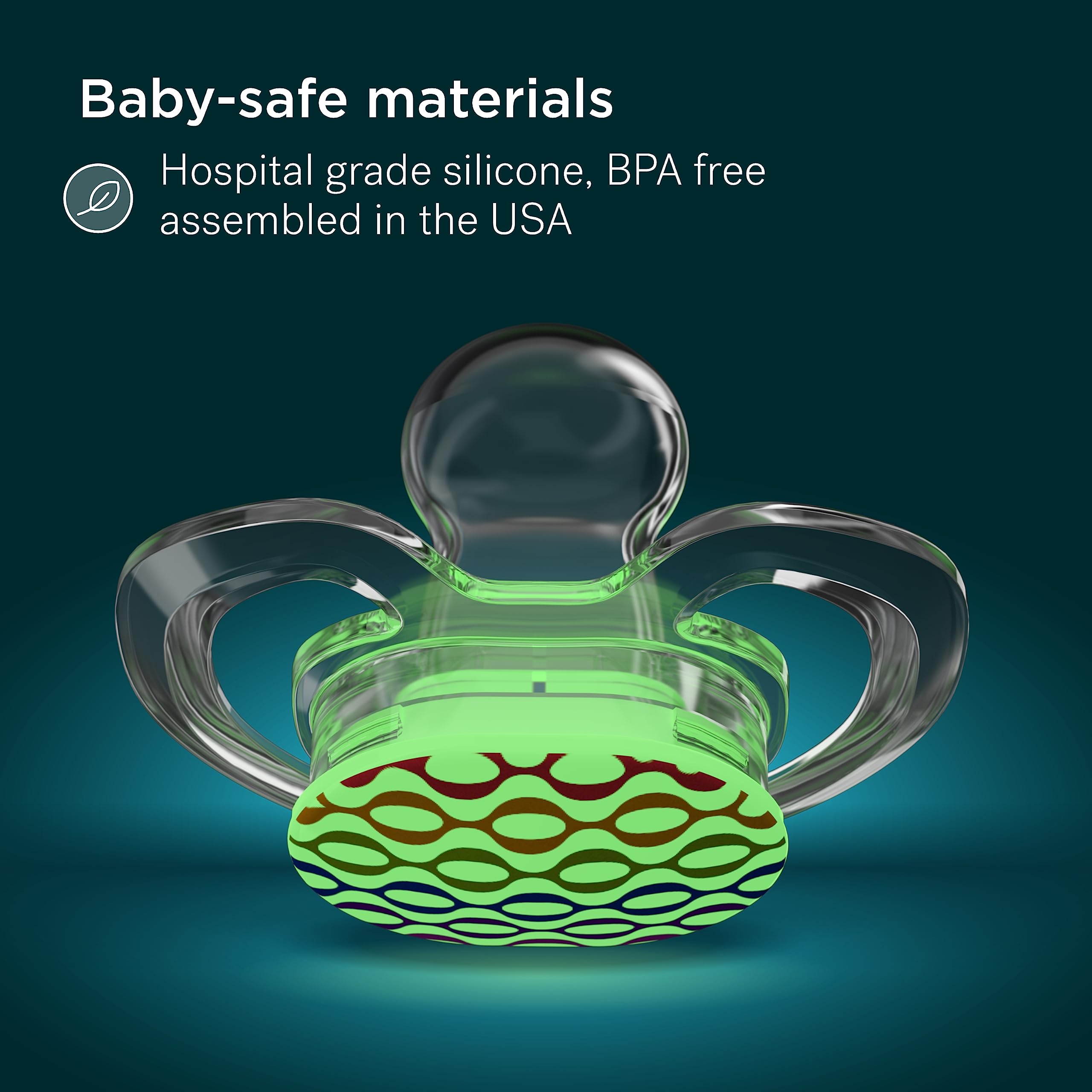 Smilo winter animals design pacifier emphasizes festive feeding moments