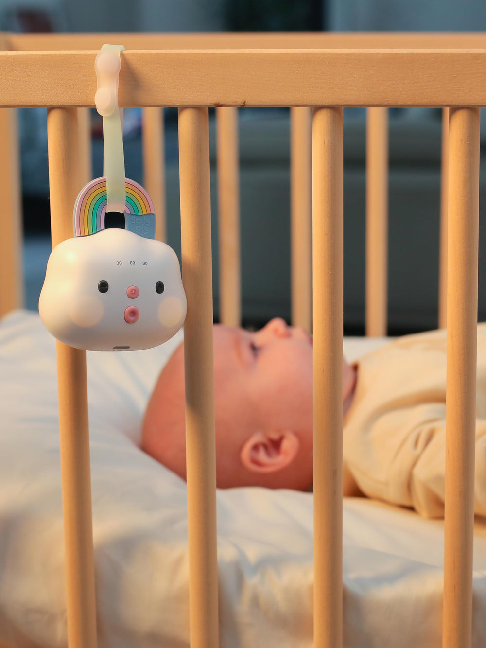 Smily Mia 14 sounds selection for white noise, lullabies, and nature tones.