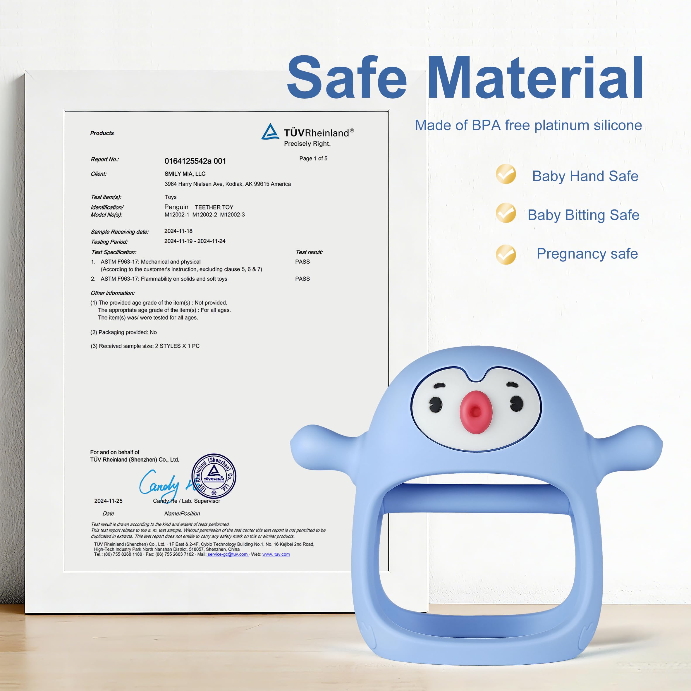 Smily Mia Freezer-Safe Teether provides cooling relief