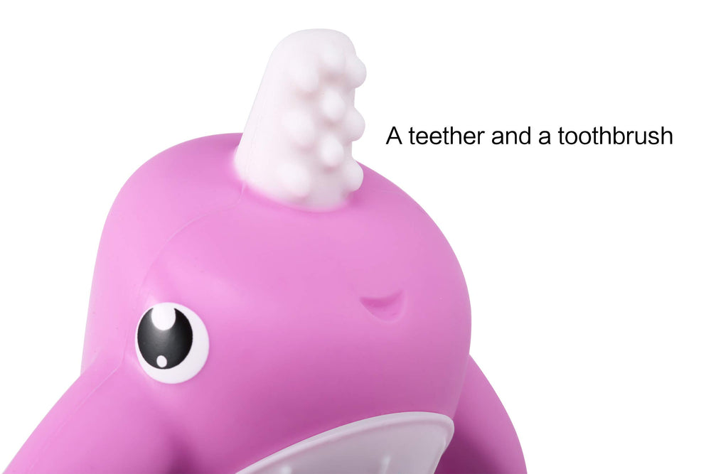 Smily Mia Narwhal bath-time toy sprays water from blowhole