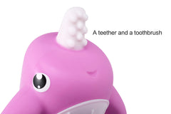 Smily Mia Narwhal bath-time toy sprays water from blowhole