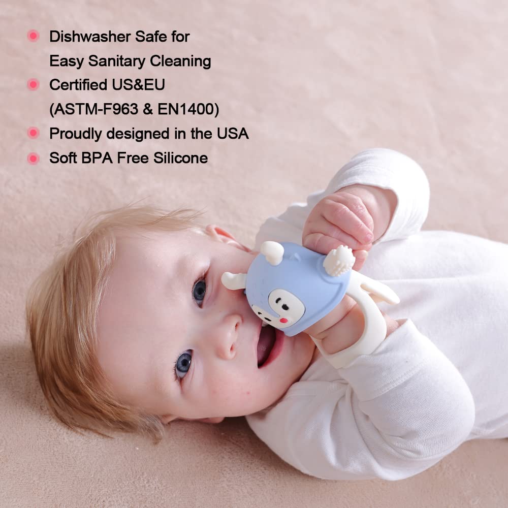 Smily Mia Reindeer teether designed for 3-6 months mouth reach