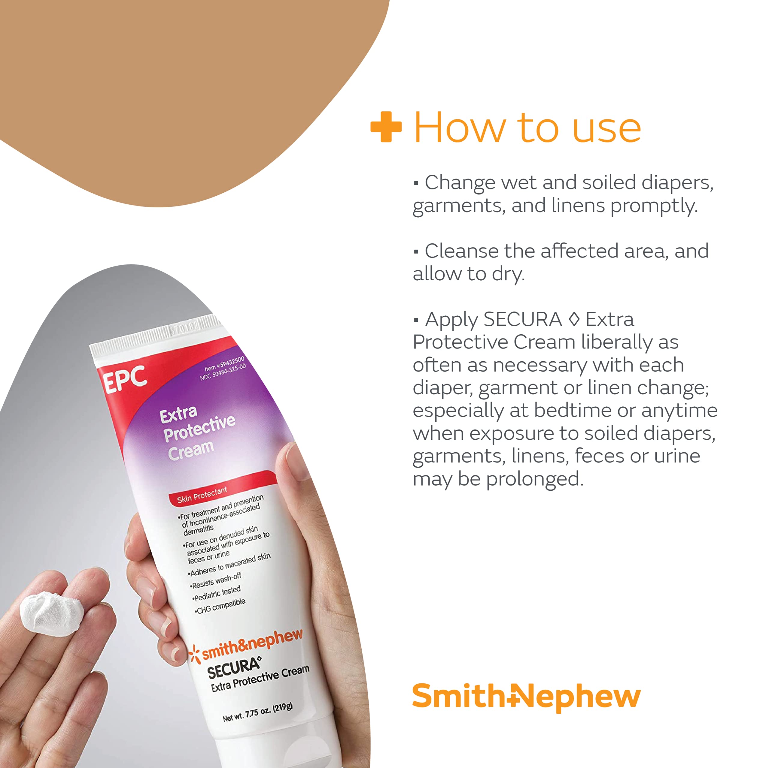Daily care routine with SECURA EPC leaves skin feeling protected.