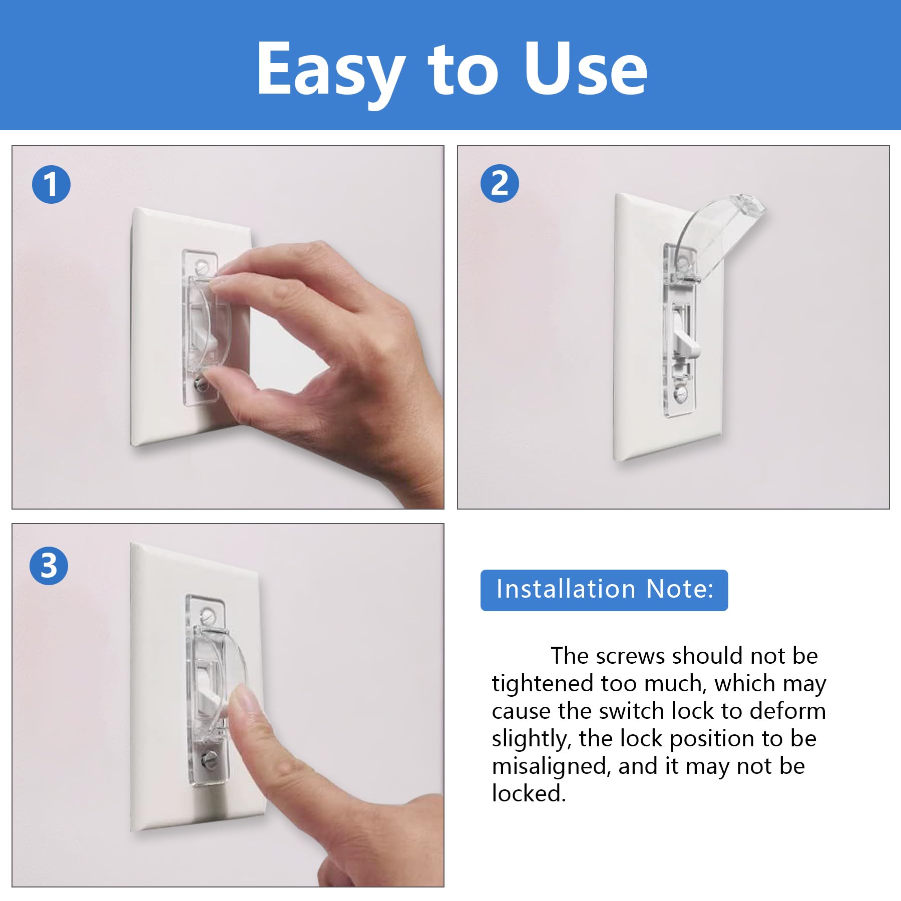 Smloplom universal compatibility fits most standard toggle switches.