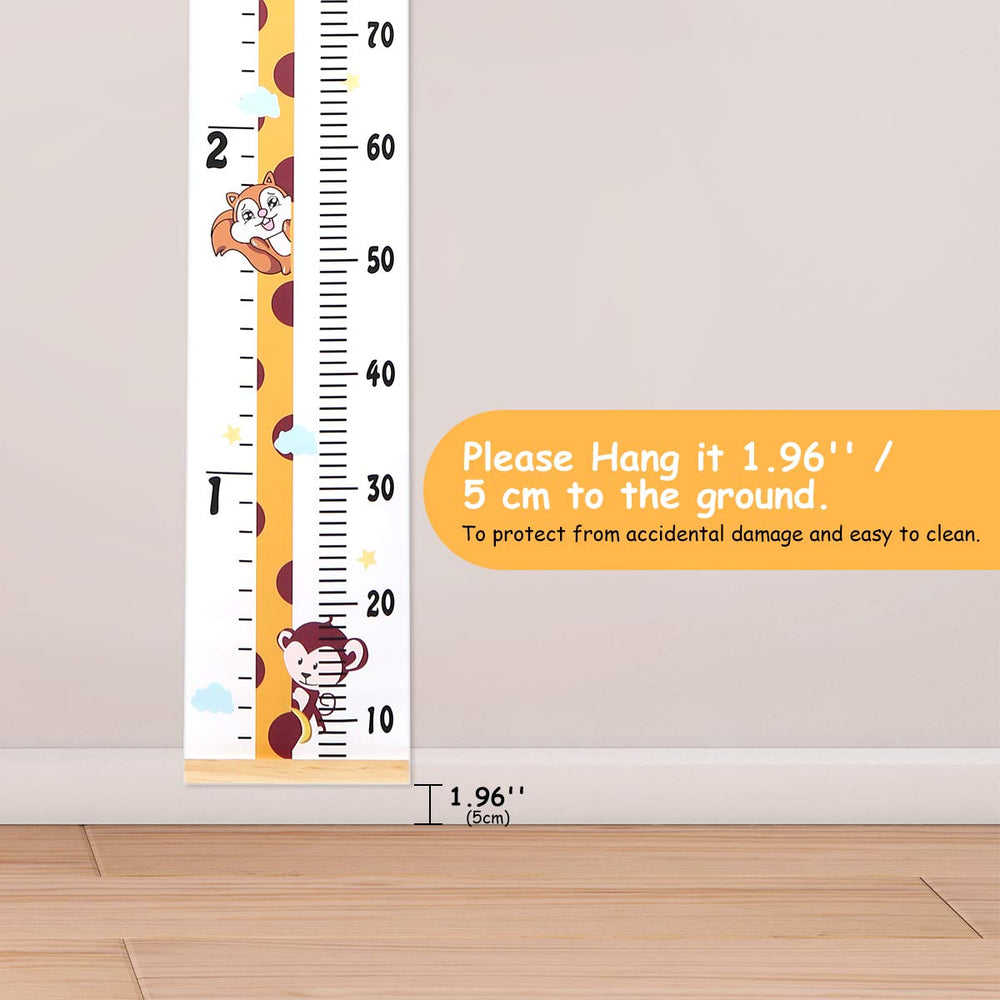 Smlper chart with installation hook demonstrates easy, damage-free mounting.