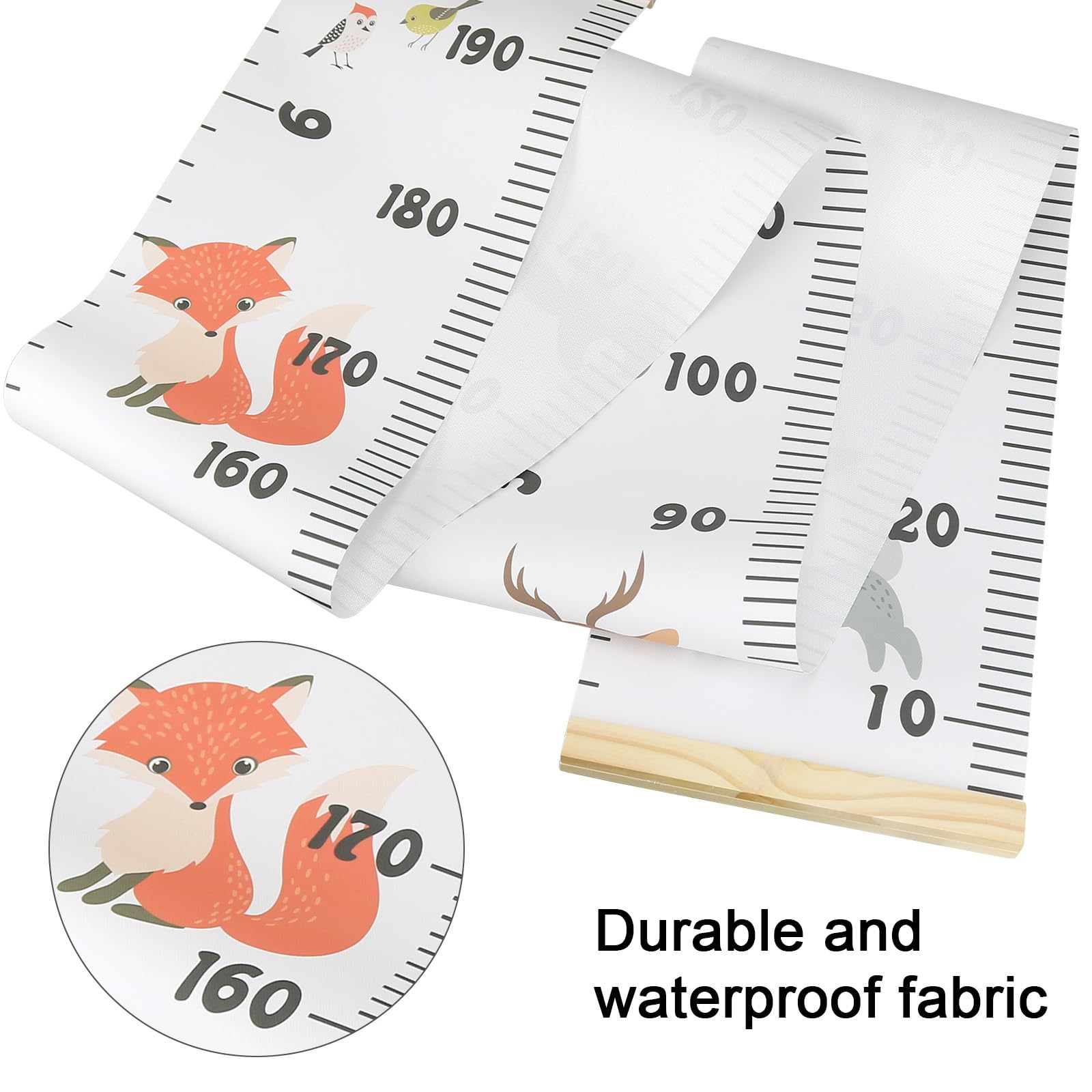 Smlper Growth Chart in a kids room decor setting on wall