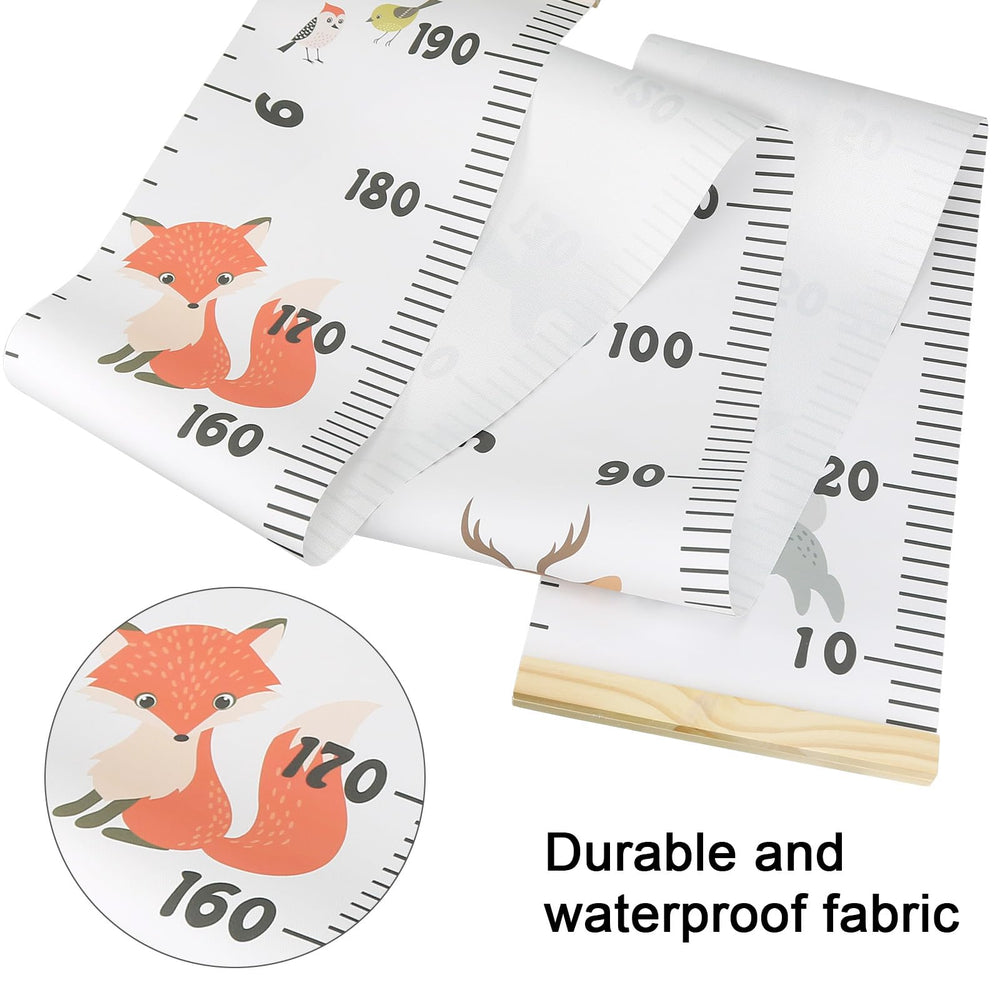 Smlper Growth Chart in a kids room decor setting on wall