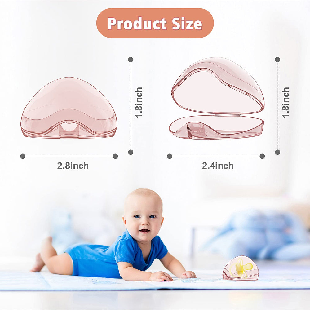 Smlpuame Pacifier Case egg-shaped design emphasizes durable, secure closure.