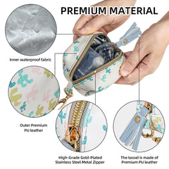 Smlpuame pacifier holder case in diaper bag offers four-pacifier capacity