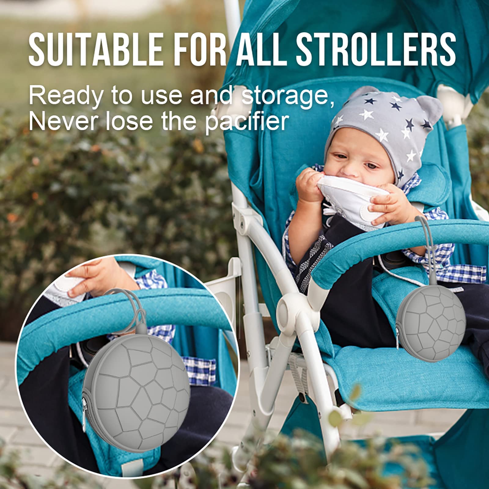 Smlpuame pacifier holder case travel-friendly design for busy parents