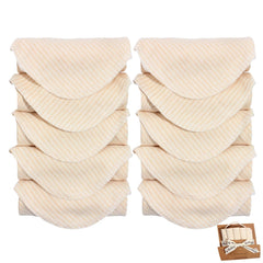 Smluckyg organic cotton baby washcloths stripes close-up — ultra-soft for delicate newborn skin