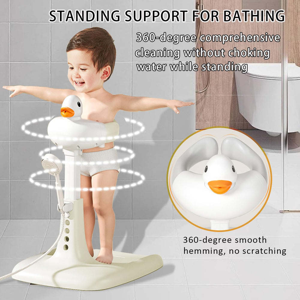 SMLXLXX bath-shower-standing-support shows anti-slip feet for safer bath time.