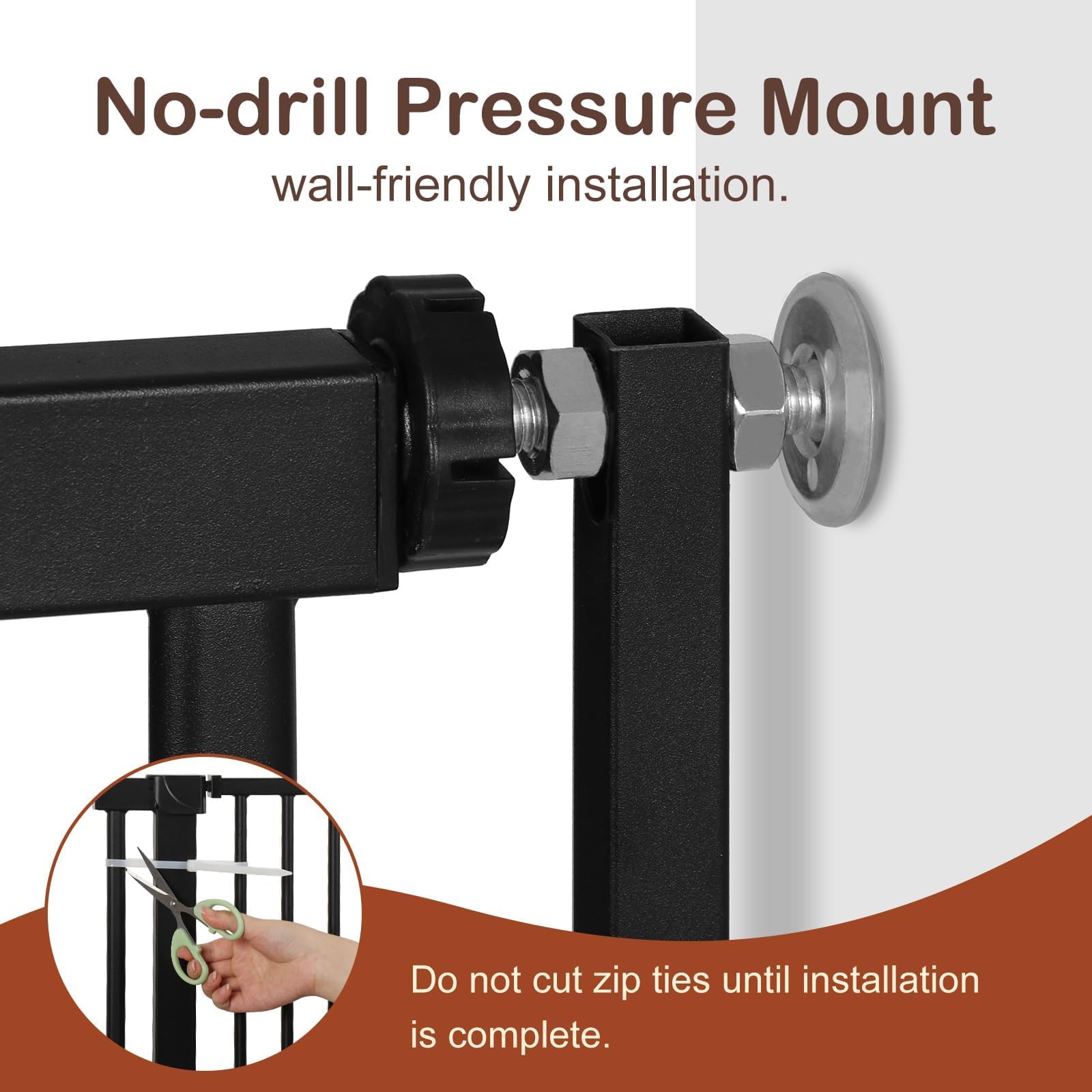 Smonter indoor-outdoor design suits gates for stairs, kitchens, and doorways.