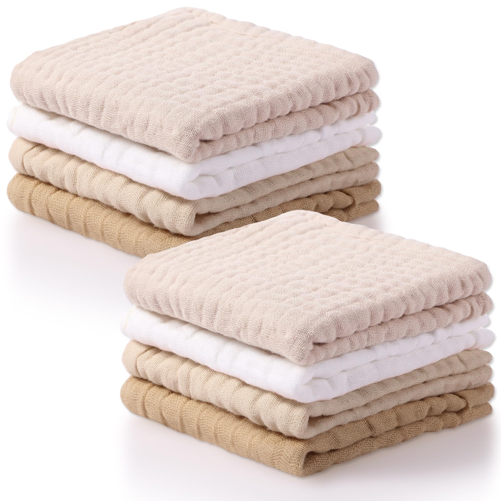SmoothNovelty four-color washcloths color display for newborn cleaning