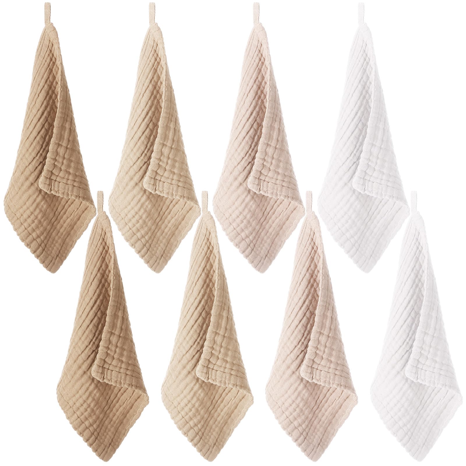 SmoothNovelty 8pc washcloths package for baby care routines