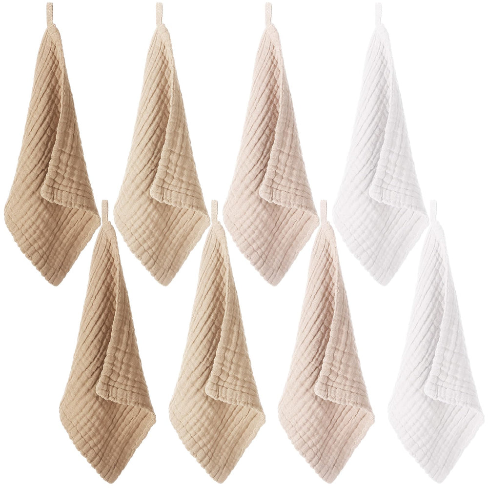 SmoothNovelty 8pc washcloths package for baby care routines