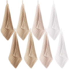 SmoothNovelty 8pc washcloths package for baby care routines