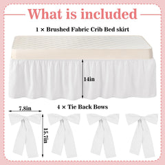 SmoothNovelty removable bows accent adds playful detail that can be updated with nursery themes.
