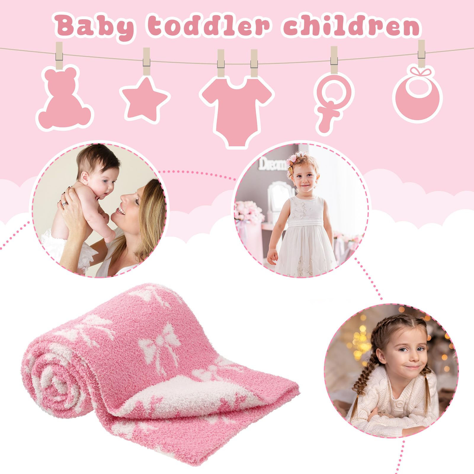 SmoothNovelty coquette bow detail enhancing nursery decor with charming style